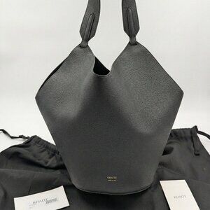 Khaite Small Lotus Bag in Black Pebble - NWT